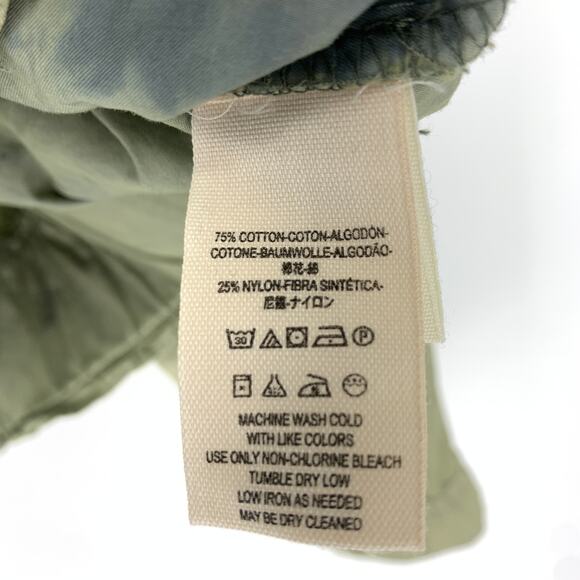 Free People Parachute Jacket Women's Size Small Green Front Pockets Adjustable - Picture 9 of 9